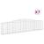 Coșuri gabion arcuite 7 buc, 400x30x80/100 cm, fier galvanizat GartenMobel Dekor