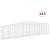 Coșuri gabion arcuite 15 buc, 400x30x80/100 cm, fier galvanizat GartenMobel Dekor
