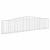 Coșuri gabion arcuite 15 buc, 400x30x80/100 cm, fier galvanizat GartenMobel Dekor