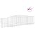 Coșuri gabion arcuite 25 buc, 400x30x80/100 cm, fier galvanizat GartenMobel Dekor