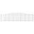Coșuri gabion arcuite 25 buc, 400x30x80/100 cm, fier galvanizat GartenMobel Dekor