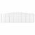 Coșuri gabion arcuite 2 buc, 400x30x100/120 cm fier galvanizat GartenMobel Dekor