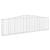Coșuri gabion arcuite 10 buc, 400x30x100/120 cm fier galvanizat GartenMobel Dekor