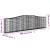 Coșuri gabion arcuite 20 buc, 400x30x100/120 cm fier galvanizat GartenMobel Dekor