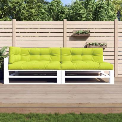 Perne de paleți, 5 buc, verde aprins, material textil GartenMobel Dekor