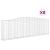 Coșuri gabion arcuite 8 buc. 400x30x120/140 cm fier galvanizat GartenMobel Dekor
