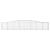 Coșuri gabion arcuite 15 buc, 400x50x60/80 cm, fier galvanizat GartenMobel Dekor