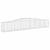 Coșuri gabion arcuite 15 buc, 400x50x60/80 cm, fier galvanizat GartenMobel Dekor