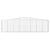Coșuri gabion arcuite 3 buc, 400x50x100/120 cm fier galvanizat GartenMobel Dekor