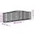 Coșuri gabion arcuite 3 buc, 400x50x100/120 cm fier galvanizat GartenMobel Dekor