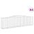 Coșuri gabion arcuite 4 buc, 400x50x100/120 cm fier galvanizat GartenMobel Dekor
