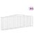 Coșuri gabion arcuite 6 buc, 400x50x120/140 cm, fier galvanizat GartenMobel Dekor