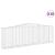 Coșuri gabion arcuite 10 buc, 400x50x120/140cm, fier galvanizat GartenMobel Dekor