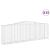 Coșuri gabion arcuite 15 buc, 400x50x120/140cm, fier galvanizat GartenMobel Dekor