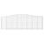 Coșuri gabion arcuite 20 buc, 400x50x120/140cm, fier galvanizat GartenMobel Dekor