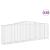 Coșuri gabion arcuite 20 buc, 400x50x120/140cm, fier galvanizat GartenMobel Dekor