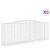 Coșuri gabion arcuite 5 buc, 400x50x140/160 cm, fier galvanizat GartenMobel Dekor