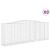 Coșuri gabion arcuite 9 buc, 400x50x140/160 cm, fier galvanizat GartenMobel Dekor