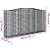 Coșuri gabion arcuite, 2 buc 400x50x200/220 cm, fier galvanizat GartenMobel Dekor