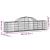Coșuri gabion arcuite 3 buc, 200x30x40/60 cm, fier galvanizat GartenMobel Dekor