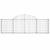 Coșuri gabion arcuite 9 buc, 200x30x60/80 cm, fier galvanizat GartenMobel Dekor