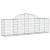 Coșuri gabion arcuite 9 buc, 200x30x60/80 cm, fier galvanizat GartenMobel Dekor