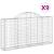 Coșuri gabion arcuite 9 buc, 200x30x100/120 cm fier galvanizat GartenMobel Dekor