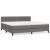 Pat box spring cu saltea, gri, 200x200 cm, piele ecologică GartenMobel Dekor