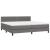 Pat box spring cu saltea, gri, 200x200 cm, piele ecologică GartenMobel Dekor