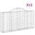 Coșuri gabion arcuite 13 buc, 200x30x100/120 cm fier galvanizat GartenMobel Dekor