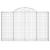 Coșuri gabion arcuite 3 buc, 200x30x120/140 cm, fier galvanizat GartenMobel Dekor