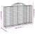 Coșuri gabion arcuite 3 buc, 200x30x120/140 cm, fier galvanizat GartenMobel Dekor