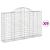 Coșuri gabion arcuite 9 buc, 200x30x120/140 cm, fier galvanizat GartenMobel Dekor