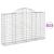 Coșuri gabion arcuite 13 buc, 200x30x120/140cm, fier galvanizat GartenMobel Dekor