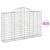 Coșuri gabion arcuite 15 buc, 200x30x120/140cm, fier galvanizat GartenMobel Dekor