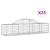 Coșuri gabion arcuite 25 buc, 200x50x40/60 cm, fier galvanizat GartenMobel Dekor