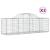 Coșuri gabion arcuite 3 buc, 200x50x60/80 cm, fier galvanizat GartenMobel Dekor
