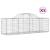 Coșuri gabion arcuite 5 buc, 200x50x60/80 cm, fier galvanizat GartenMobel Dekor