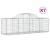 Coșuri gabion arcuite 7 buc, 200x50x60/80 cm, fier galvanizat GartenMobel Dekor