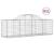 Coșuri gabion arcuite 11 buc, 200x50x60/80 cm, fier galvanizat GartenMobel Dekor