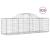 Coșuri gabion arcuite 15 buc, 200x50x60/80 cm, fier galvanizat GartenMobel Dekor