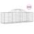 Coșuri gabion arcuite 25 buc, 200x50x60/80 cm, fier galvanizat GartenMobel Dekor