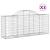 Coșuri gabion arcuite 3 buc, 200x50x80/100 cm, fier galvanizat GartenMobel Dekor