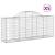 Coșuri gabion arcuite 5 buc, 200x50x80/100 cm, fier galvanizat GartenMobel Dekor