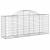 Coșuri gabion arcuite 7 buc, 200x50x80/100 cm, fier galvanizat GartenMobel Dekor