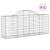 Coșuri gabion arcuite 11 buc, 200x50x80/100 cm, fier galvanizat GartenMobel Dekor