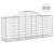 Coșuri gabion arcuite 15 buc, 200x50x80/100 cm, fier galvanizat GartenMobel Dekor