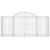 Coșuri gabion arcuite 25 buc, 200x50x80/100 cm, fier galvanizat GartenMobel Dekor