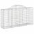 Coșuri gabion arcuite 3 buc, 200x50x100/120 cm fier galvanizat GartenMobel Dekor