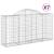 Coșuri gabion arcuite 7 buc, 200x50x100/120 cm, fier galvanizat GartenMobel Dekor